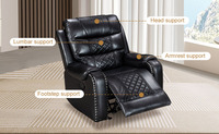 Canapé inclinable extensible en bois moderne de haute qualité, fauteuil à bascule confortable, fauteuil inclinable pivotant à 360 degrés