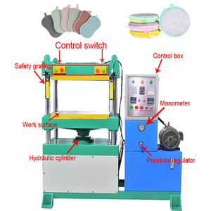 Presse à chaud hydraulique pour la fabrication d'éponges à <span class=keywords><strong>vaisselle</strong></span> et de tampons de nettoyage pour la cuisine - Product Image 3