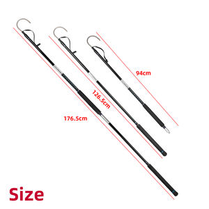 180cm gros jeu <span class=keywords><strong>thon</strong></span> pêche à la traîne Gaff 3 Sections pêche Gaff crochet en acier inoxydable avec poignée EVA équipement de pêche Portable - Product Image 2