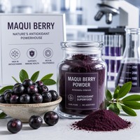 Poudre de baies de Maqui de l'Himalaya lyophilisées naturelles 100% pures de qualité alimentaire LP-12 1kg Superaliment