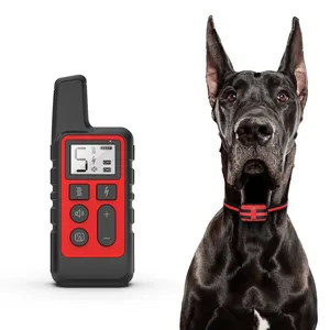 批发最低价格遥控电击哔声振动狗训练项圈，宠物不良行为矫正装置
