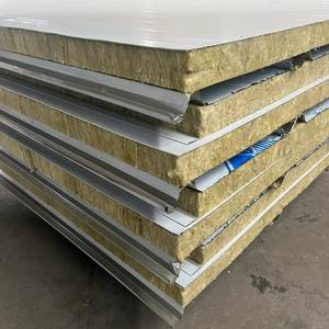 Огнеупорная изоляционная панель из минеральной ваты, Морозильная Звукоизоляционная металлическая стеновая панель - Product Image 2