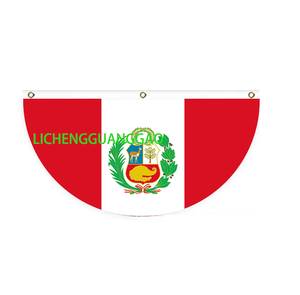 Drapeau <span class=keywords><strong>Norvège</strong></span> en forme d'éventail, design personnalisé, drapeau en forme d'éventail, drapeau de jardin, drapeau d'extérieur, drapeau de cour - Product Image 5