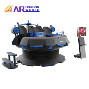 Vr 360 градусов вращающийся стул 9d Виртуальная реальность симулятор 5 мест волшебный Летающий Ufo Vr кинотеатр многопользовательский игровой автомат