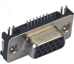 Mid Mount D-SUB 9Pin fêmea conector magro VGA DB9 15P 25P conector fêmea