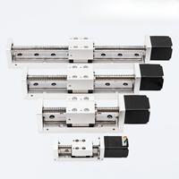 UMOT Micro 20-100mm Rail de guidage linéaire Actionneur de scène linéaire Vis-mère Robot linéaire avec mini curseur NEMA8 Moteur pas à pas pour CNC