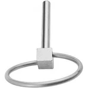 Fábrica personalizada SS304 SS316 Acero al carbono Galvanizado Marino Tipo O Bloqueo Seguridad Linch Pin 6mm Pasadores DE SEGURIDAD marinos - Product Image 3