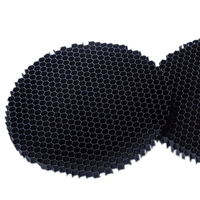 Lamelles anti-éblouissement en nid d'abeille d'aluminium 3003 noir, épaisseur latérale 0,6-3 mm, pour lampes