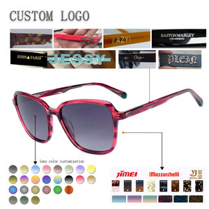 High Quality Luxury Black Rectangle Women Custom Logo <b>Sunglasses</b> 2024 Fashion Vintage Wholesale TAC PC UV400 Comfortable - Product Image 2