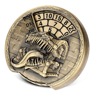 Ensemble de dés en alliage de zinc massif, lourds, uniques, gravés, en relief, polyédriques, personnalisables, coins arrondis, <span class=keywords><strong>jeux</strong></span> de société - Product Image 3