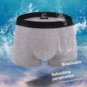 <span class=keywords><strong>2025</strong></span> Thiết Kế Mới Thoải Mái Cotton Người Đàn Ông Của <span class=keywords><strong>Boxer</strong></span> Shorts Rắn Màu Đàn Hồi Mid-Rise Đồ Lót Thoáng Khí Mens <span class=keywords><strong>Boxer</strong></span> - Product Image 2