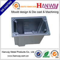 Boîtier de jonction de tuyaux en aluminium moulé sous pression, usiné CNC, personnalisé, de marque OEM, fabriqué en Guangdong
