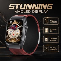 Reloj Inteligente GS500 4G con Bomba de Aire, Monitor de Oxígeno en Sangre, ECG, IA para 32 Enfermedades, HRV, EDA, Sueño, SOS, Cuidado Remoto, Pantalla AMOLED para Hombres y Mujeres