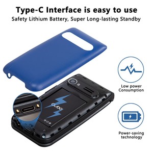 Neonw_4g mở khóa nút lớn không dây Dual Sim SOS Tính năng lật điện thoại di động cho người cao niên - Product Image 4