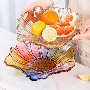 <span class=keywords><strong>Assiette</strong></span> à <span class=keywords><strong>fruits</strong></span> de style nordique, style <span class=keywords><strong>frais</strong></span>, style européen, motif uni en forme de fleur pour le Nouvel An, pour la maison et le salon - Product Image 2