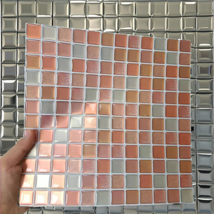 <span class=keywords><strong>Carreaux</strong></span> muraux 3D autocollants en mosaïque PET, adhésifs, pour crédence <span class=keywords><strong>de</strong></span> cuisine, <span class=keywords><strong>salle</strong></span> <span class=keywords><strong>de</strong></span> <span class=keywords><strong>bain</strong></span>, imperméables, décoration murale pour la maison - Product Image 2