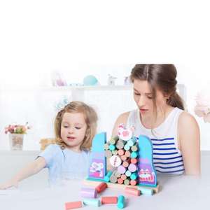Popular niños madera pollo cerebro interactivo Blance juego de bloques de construcción regalo educativo juguetes para niños niñas - Product Image 5