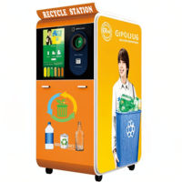 Distributeur automatique inversé pour conteneurs de boissons avec gestion cloud SDK, écran tactile, surveillance à distance et compacteur de recyclage