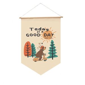 Custom Logo Cotton Canvas Wall Hanging Flag <b>Banner</b> Blank <b>Banner</b> Wall Decoration Holiday Gift Flag - Product Image 2