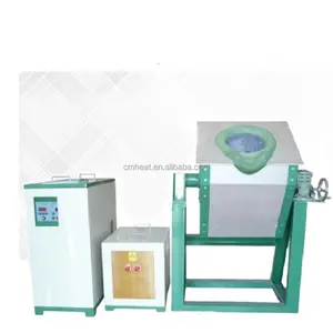 portable induction heating glass melting furance