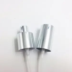 Wholesale Factory Supplier 20/410 24/410 Aluminum Silver Serum Cream Pump For Glass Bottle