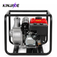Pompe à eau portable à essence haute pression de 3 pouces, 7,5 HP, pour drainage agricole, construction d'urgence, lutte contre les inondations, ferme, jardin