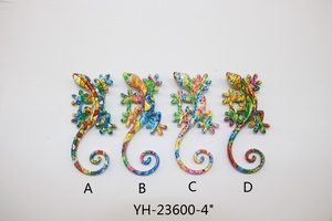 Aimant de réfrigérateur en polyrésine en forme de lézard, souvenir de <span class=keywords><strong>plage</strong></span> et de navigation européenne, avec forme personnalisée - Product Image 6