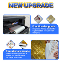 Offre Spéciale – Machine tout-en-un industrielle UV DTF de 30 cm de large pour estampage à chaud, imprimante UV DTF pour film doré, idéale pour la production de décalcomanies personnalisées