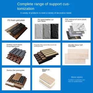 Placa de Rejilla de Fibra para Exportación, Forma Cóncava y Convexa, Pared de Fondo, PVC, Madera Ecológica, Tablero de Gran Formato, Madera para Techo, Plástico - Product Image 3