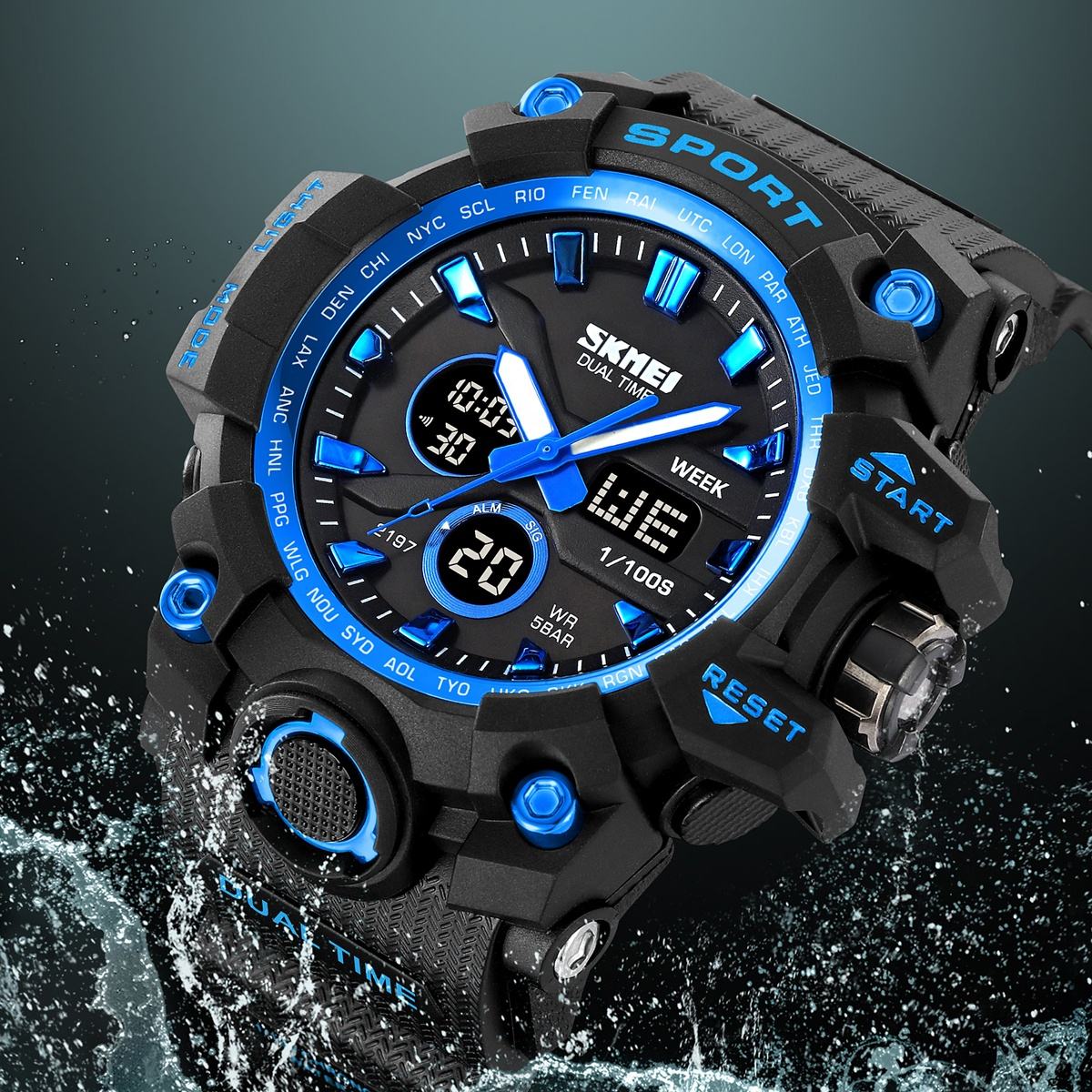 Relojes Analogicos Reloj Digital Deportivo Hombre SKMEI 2197