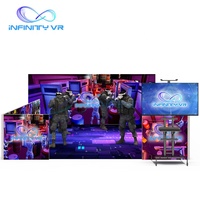 Precio barato Virtual Reality Arcade 9D VR Game Machine Free Walking VR Shooting Arena Multijugador