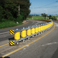 Barandilla de goma de cubo giratorio de amortiguación de impacto de barandilla de tráfico de carretera personalizable al por mayor para carreteras