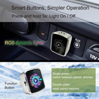 Nouvel adaptateur sans fil CarPlay Android Auto Plug and Play Yty K8C avec lumière RGB, dongle USB pour voiture en alliage d'aluminium