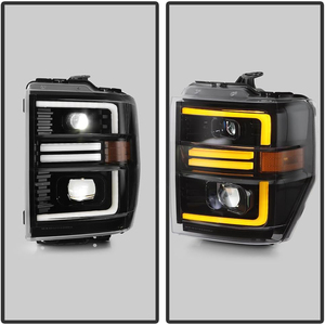 Faros Delanteros LED DRL con Proyector para Ford E150 E250 <span class=keywords><strong>2008</strong></span>-2014 E350 E450 <span class=keywords><strong>2008</strong></span>-2021, Luz de Giro, 12V - Product Image 5