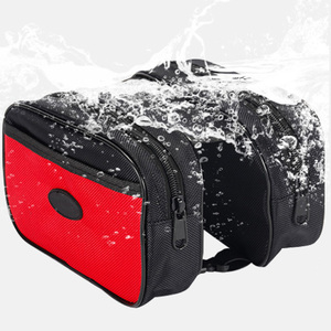 Bolsa de Sillín de Ciclismo Multifuncional Personalizada de Moda al por Mayor, Portátil, Impermeable, de Tela Oxford con Cremallera y Respaldo Suave - Product Image 4