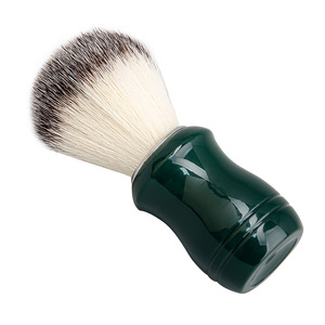 Nouvelle brosse à raser manuelle pour homme en vert avec manche en plastique et poils en nylon doux, adaptée à l'utilisation avec <span class=keywords><strong>de</strong></span> la mousse à raser - Product Image 3