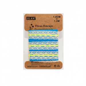 Cinturini in pizzo Ilan 1,8 cm x 1,2 m gialli per lavori artigianali - Product Image 1