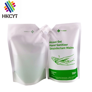 Bolsas de plástico para envasado de bebidas, 250ml, 500ml, 1000ml, con logotipo impreso personalizado, para champú líquido, con boquilla - Product Image 3