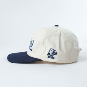 Casquette Snapback 5 Panneaux Tendance Personnalisable Non Structurée pour Baseball et Course à Pied avec Logo Brodé et Fermeture à Boucle Bleu Marine Unisexe - Product Image 4