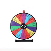 18-Zoll-PVC Dry-Erase Lucky Draw Plattenspieler Rad Benutzer definiertes Logo Roulette Lotterie preis Spinner Russischer Roulette-Stil