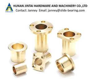 Tùy chỉnh tự bôi trơn thẳng hoặc mặt bích oiless đồng thau ỐNg Lót tay áo, dầu ngâm tẩm thiêu kết ỐNg Lót bằng đồng - Product Image 5