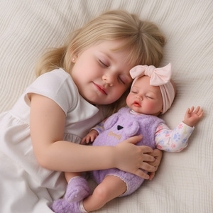 Poupée Reborn en Silicone Nancy de 16 pouces Babeside, Poupée Bébé Réaliste en Silicone Platine Intégral, Bébé Endormi à Bouche Ouverte, Cadeau Réaliste - Product Image 5