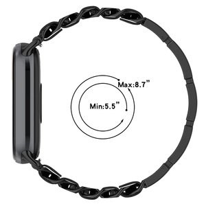 Pulsera inteligente delgada de lujo de acero para mujer, pulsera de moda, correa de reloj, correa de Metal para <span class=keywords><strong>Xiaomi</strong></span> <span class=keywords><strong>Band</strong></span> 8 9 NFC - Product Image 6