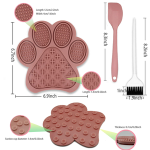Tapis à lécher pour chien en silicone antidérapant sans BPA Baifu, tapis à lécher pour soulager l'anxiété des chats, bol pliable en silicone pour l'alimentation des animaux de compagnie - Product Image 2