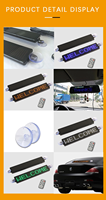 Mini Cartel Digital LED Inteligente Programable por Aplicación, Luz de Pantalla para Automóvil de 5V con Marco Negro para Uso en Interiores/Exteriores