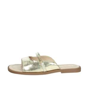 Sandalias Planas para Mujer Liu-Jo Amira 933, Doradas Metálicas, de Cuero, Estilo Slip-On - Product Image 1