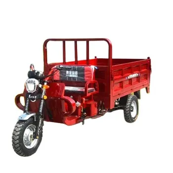 China Hot Sale Benzin Motorrad Mittels chaft unterstützt eine benutzer definierte landwirtschaft liche Fracht Fünf-Rad-Motorrad Double-Top-Dump