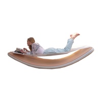Tapis de yoga gonflable incurvé Choyu LSJ-0442, surface texturée portable pour Pilates, camping, entraînement en plein air et à domicile