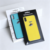Boîte d'emballage personnalisée en carton portable pour étui de téléphone avec emballage blister et pochettes pour étui de protection de smartphone