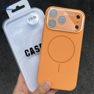 Coque magnétique en silicone premium pour iPhone 15 Pro avec protection d'objectif en verre AG, antichoc, pour iPhone 17 Pro Max - Product Image 2